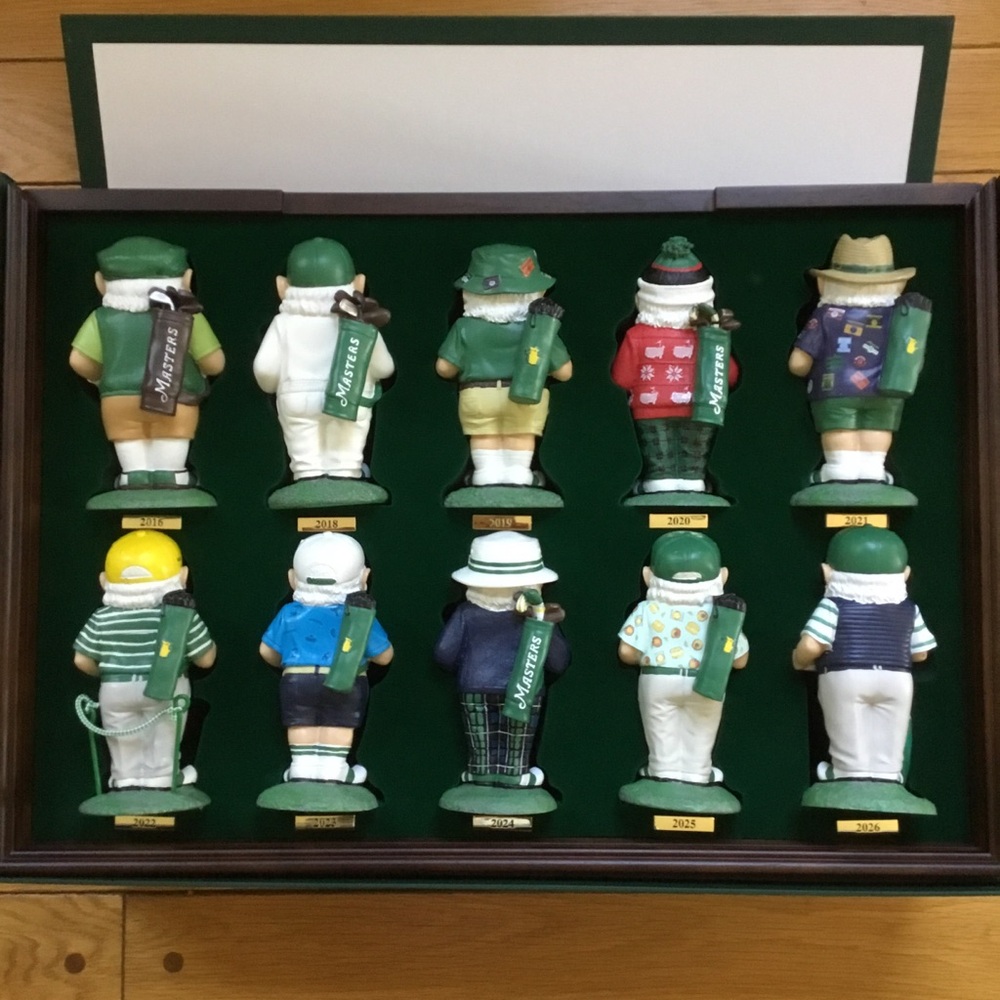 NEW Masters Limited Edition 10-Piece Gnome Set Berckmans Place Augusta - Picture 15 of 16